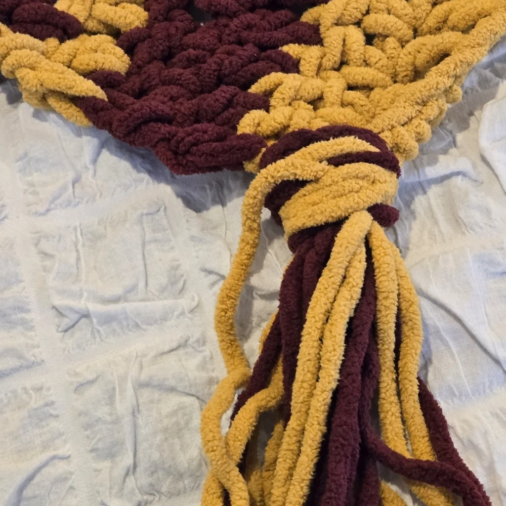 Handmade Oversized Crochet Scarf – 106